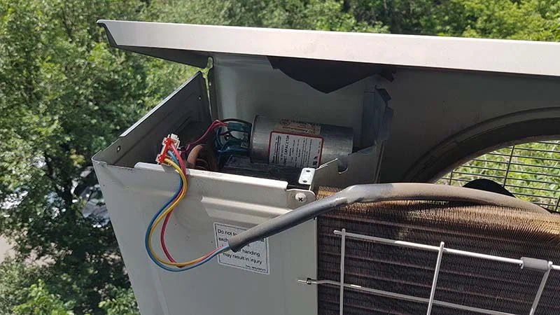 Замена вентилятора наружного блока